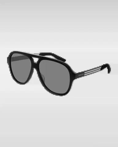 Gucci Men's Aviator Logo Sunglasses | Thumbnail 4 Gucci Men's Aviator Logo Sunglasses | Thumbnail 4