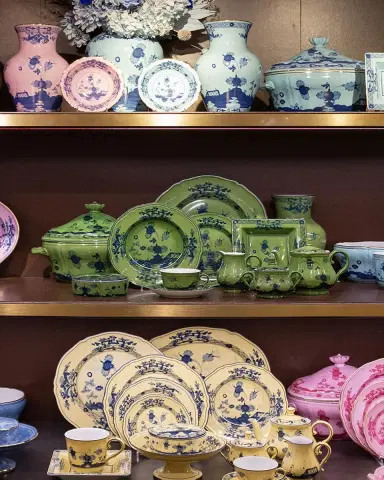 Ginori 1735 Oriente Italiano Salad Plate, Malachite | Thumbnail 2