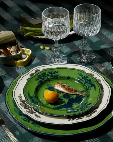 Ginori 1735 Oriente Italiano Salad Plate, Malachite | Thumbnail 4