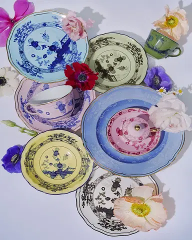 GINORI 1735 Oriente Italiano Salad Plate, Iris | Thumbnail 5