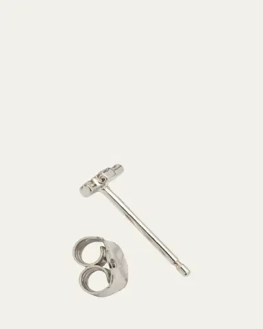 Sydney Evan 14K Yellow Gold Diamond Cross Earring, Single | Thumbnail 4
