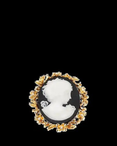 ben-amun Cameo Gold Pin | Thumbnail 2