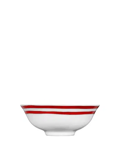 HERMÈS Balcon Red Soup Bowl | Thumbnail 1