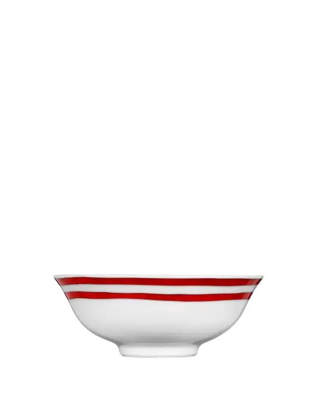 HERMÈS Balcon Red Soup Bowl