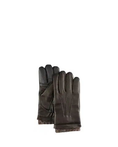 Bergdorf Goodman Men's Leather Gloves w/ Knit Lining | Thumbnail 1