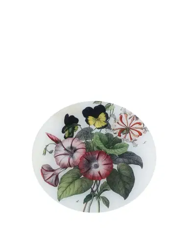 John Derian Pansy Honeysuckle & Morning Glory Decoupage Plate | Thumbnail 1