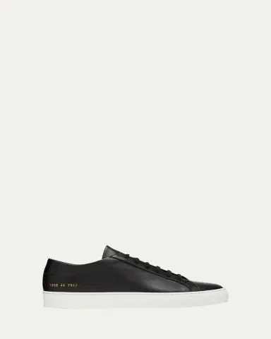 Common Projects Men's Achilles Leather Low-Top Sneakers | Thumbnail 4 Common Projects Men's Achilles Leather Low-Top Sneakers | Thumbnail 4