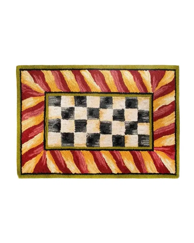 MacKenzie-Childs Courtly Check Rug, 2' x 3'