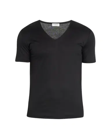 Zimmerli Men's Sea Island V-Neck Cotton T-Shirt | Thumbnail 1