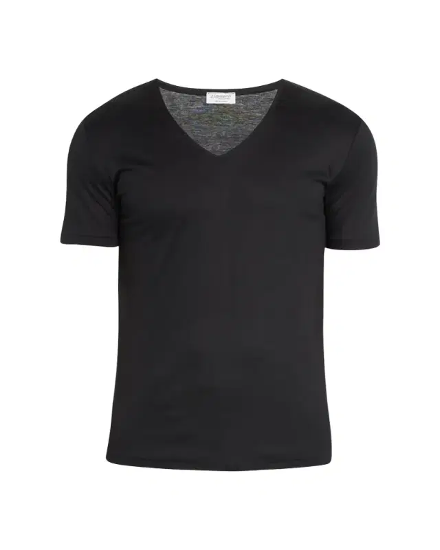 Men's Sea Island V-Neck Cotton T-Shirt