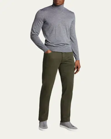 Bergdorf Goodman Men's Cashmere Turtleneck Sweater | Thumbnail 2
