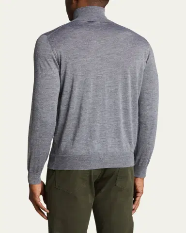 Bergdorf Goodman Men's Cashmere Turtleneck Sweater | Thumbnail 3