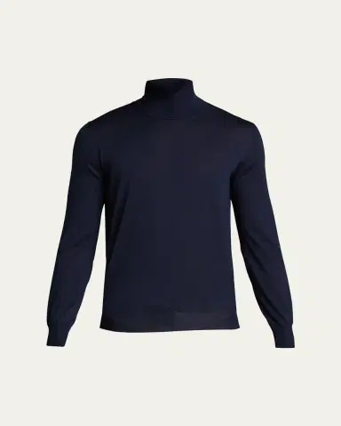 Bergdorf Goodman Men's Cashmere Turtleneck Sweater | Thumbnail 6