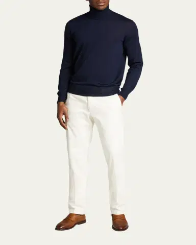 Bergdorf Goodman Men's Cashmere Turtleneck Sweater | Thumbnail 7