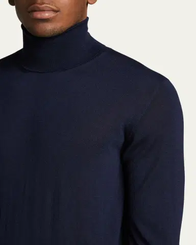 Bergdorf Goodman Men's Cashmere Turtleneck Sweater | Thumbnail 10