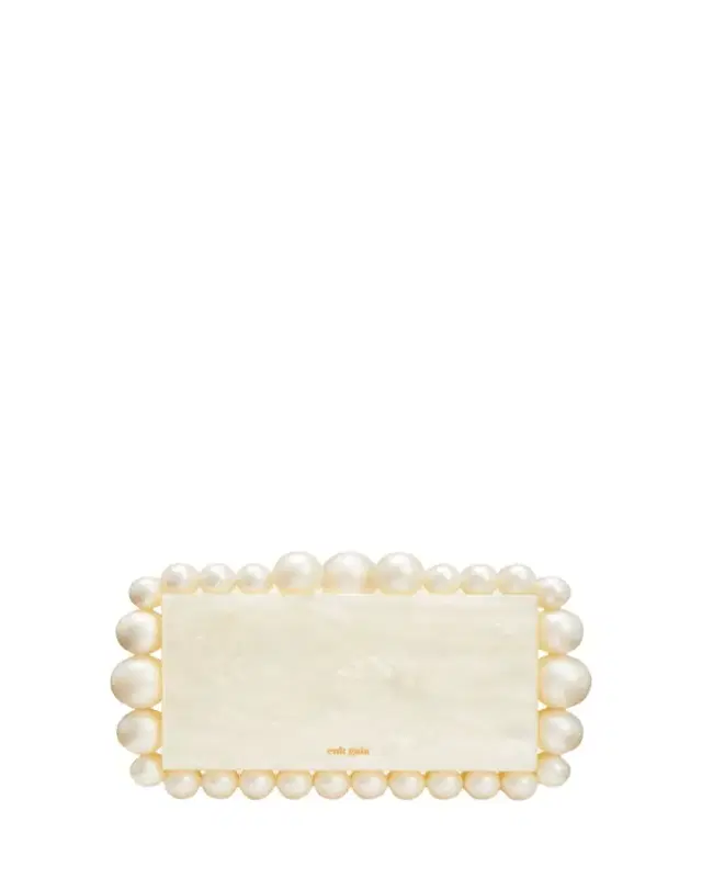 Cult Gaia Eos Pearly Acrylic Clutch Bag