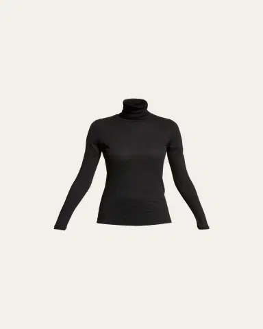 Majestic Filatures Cotton-Cashmere Long Sleeve Turtleneck Top | Thumbnail 8
