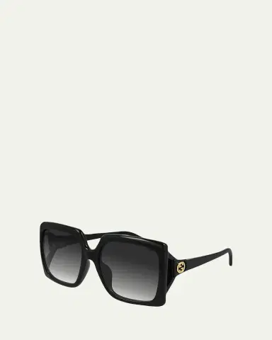 Gucci Oversized Square Injection Plastic Sunglasses | Thumbnail 2 Gucci Oversized Square Injection Plastic Sunglasses | Thumbnail 2