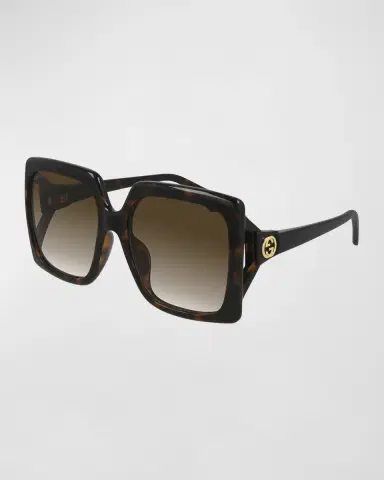 Gucci Oversized Square Injection Plastic Sunglasses | Thumbnail 3 Gucci Oversized Square Injection Plastic Sunglasses | Thumbnail 3