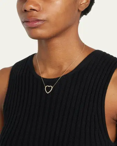 Jennifer Meyer Large Open Heart Necklace | Thumbnail 2 Jennifer Meyer Large Open Heart Necklace | Thumbnail 2
