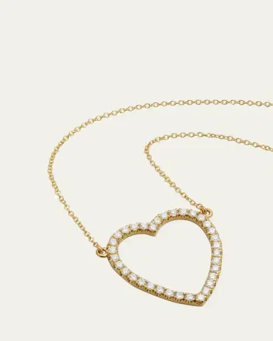 Jennifer Meyer Large Open Heart Necklace | Thumbnail 3 Jennifer Meyer Large Open Heart Necklace | Thumbnail 3