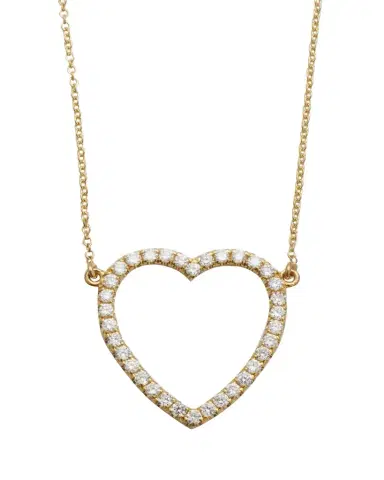 Jennifer Meyer Large Open Heart Necklace | Thumbnail 1 Jennifer Meyer Large Open Heart Necklace | Thumbnail 1