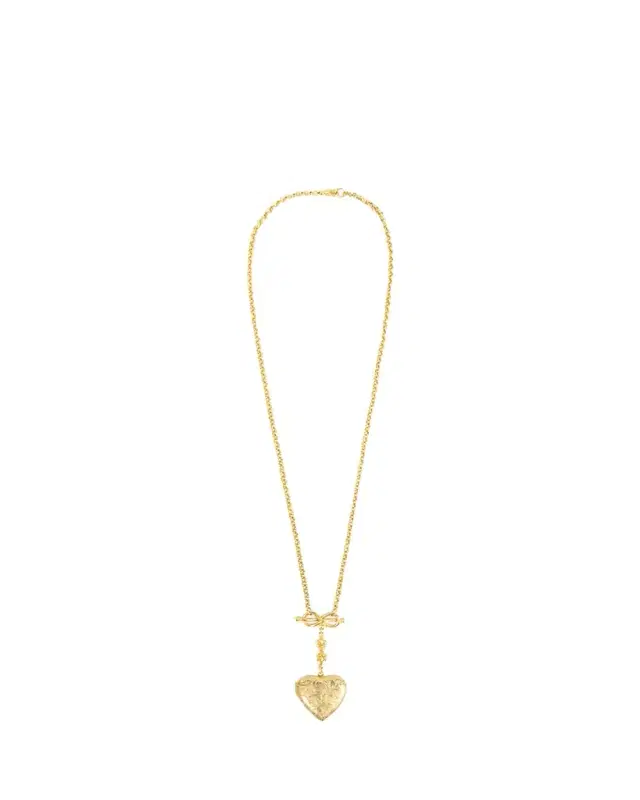 Ben-Amun Chain and Heart Locket Necklace