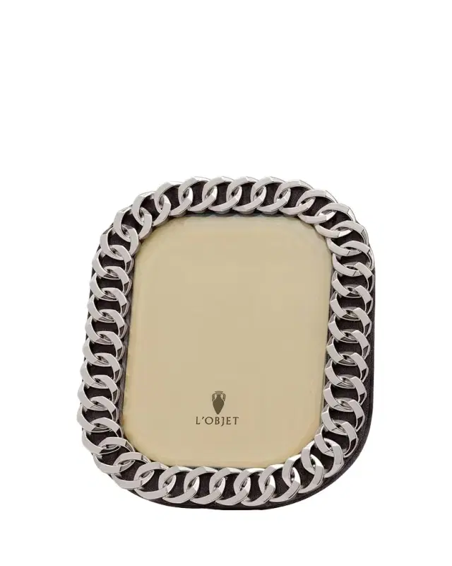 L'Objet Cuban Link Picture Frame, 8" x 10"