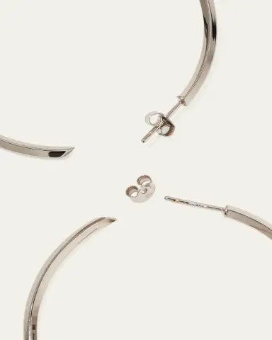 Lana 45mm 14K Gold Thin Pointed Royale Hoops | Thumbnail 4