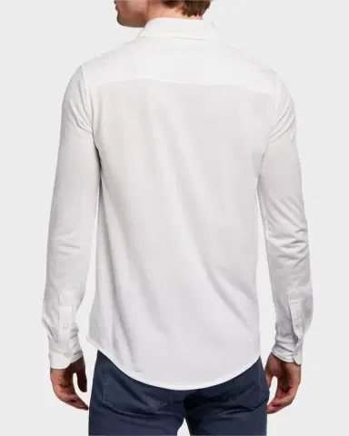 Ralph Lauren Purple Label Washed Piqué Shirt | Thumbnail 2