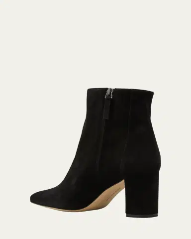 Manolo Blahnik Rosie Suede Zip Ankle Booties | Thumbnail 8