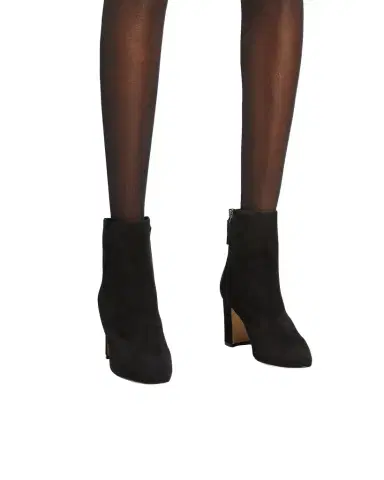 Manolo Blahnik Rosie Suede Zip Ankle Booties | Thumbnail 1