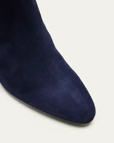 Manolo Blahnik Rosie Suede Zip Ankle Booties | Thumbnail 3