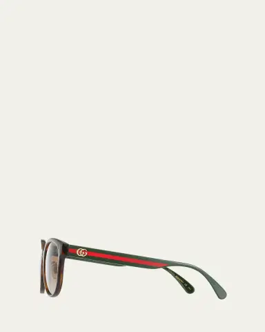 Gucci Round Acetate Sunglasses | Thumbnail 3