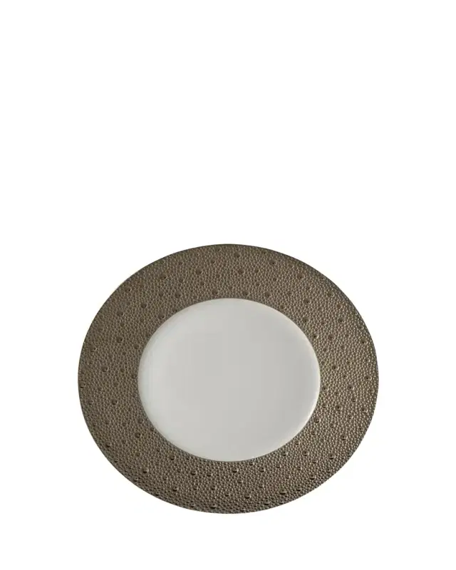 Bernardaud Ecume Platinum Dinner Plate