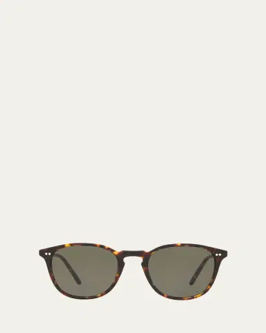 Oliver Peoples Men's Forman L. A. Tortoiseshell Sunglasses | Thumbnail 2