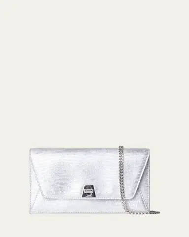 Akris Anouk Lizard-Print Clutch Bag w/ Chain | Thumbnail 12 Akris Anouk Lizard-Print Clutch Bag w/ Chain | Thumbnail 12
