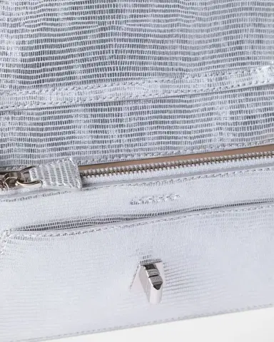 Akris Anouk Lizard-Print Clutch Bag w/ Chain | Thumbnail 3 Akris Anouk Lizard-Print Clutch Bag w/ Chain | Thumbnail 3