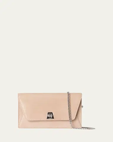 Akris Anouk Lizard-Print Clutch Bag w/ Chain | Thumbnail 7 Akris Anouk Lizard-Print Clutch Bag w/ Chain | Thumbnail 7