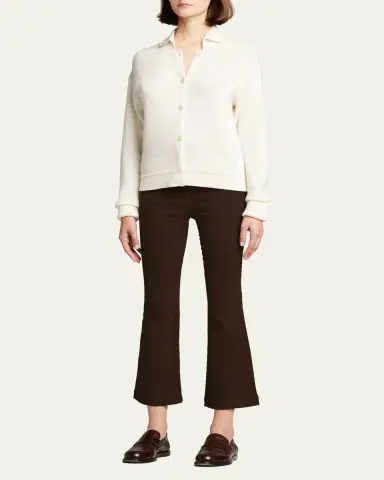 SPRWMN Cropped Flare Corduroy Leggings | Thumbnail 2