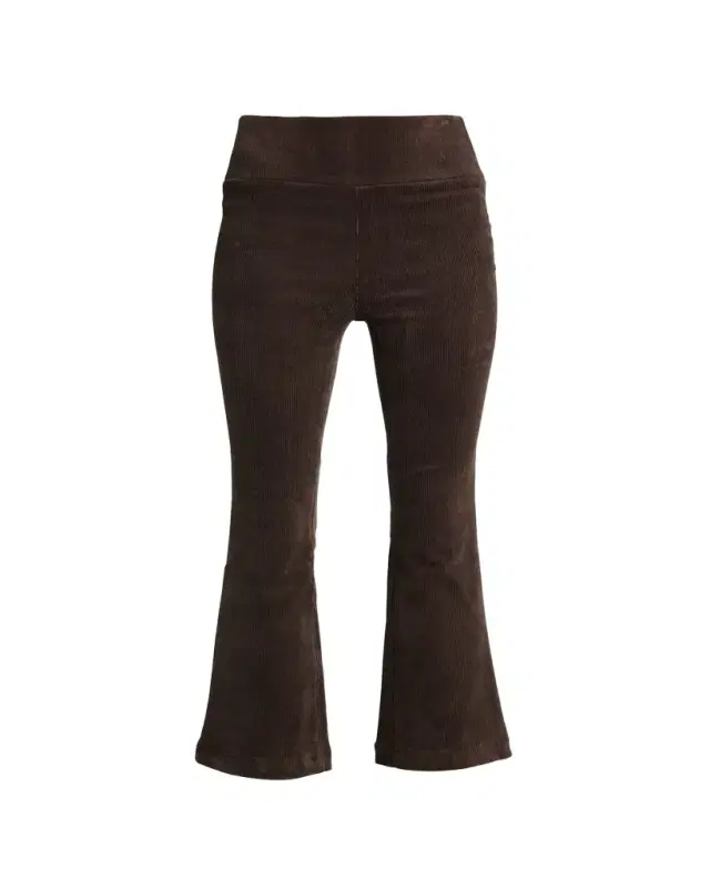 Cropped Flare Corduroy Leggings