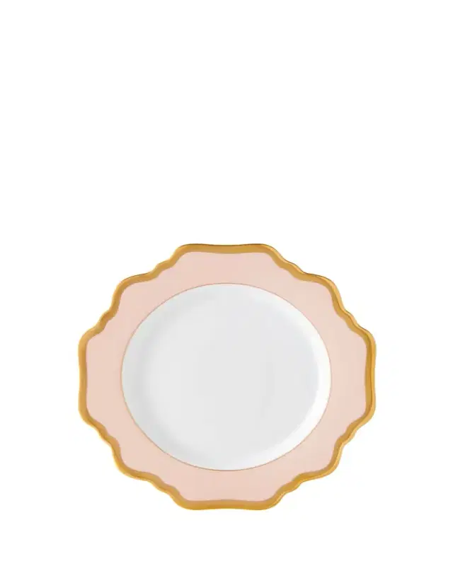 Anna Weatherley Dusty Rose Rimmed Bread & Butter Plate