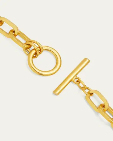 ben-amun 24k Gold Electroplate Oval Link Chain Necklace | Thumbnail 4 ben-amun 24k Gold Electroplate Oval Link Chain Necklace | Thumbnail 4