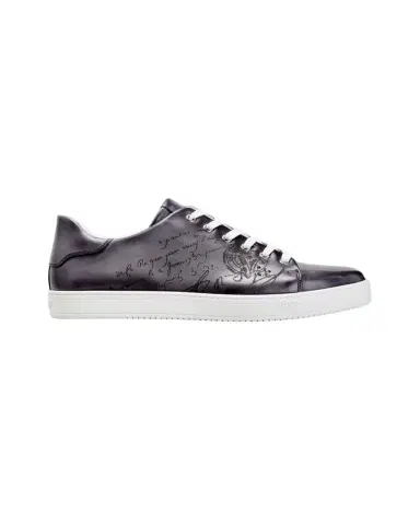 Berluti Men's Playtime Scritto Leather Sneakers | Thumbnail 1