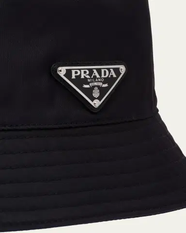 Prada Men's Nylon Bucket Hat | Thumbnail 6