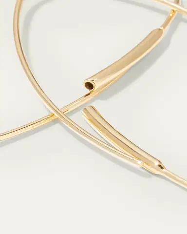 Lana 14K Gold Small Oval Magic Hoop Earrings with Diamonds | Thumbnail 4 Lana 14K Gold Small Oval Magic Hoop Earrings with Diamonds | Thumbnail 4
