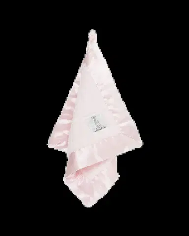 Little Giraffe Chenille Solid Plush Baby Blanket w/ Satin Border | Thumbnail 2