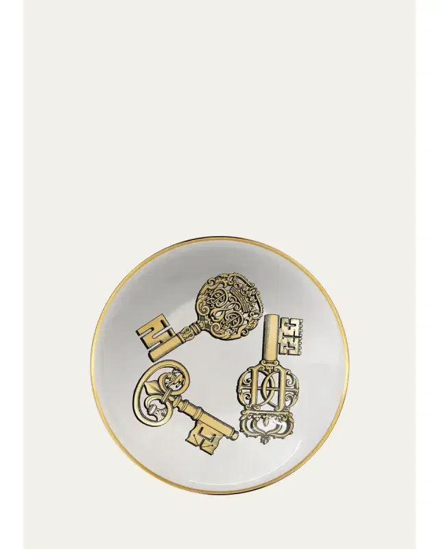 FORNASETTI Chiavi Gold Centerpiece