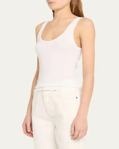 AMO Denim Scoop-Neck Layering Tank | Thumbnail 4