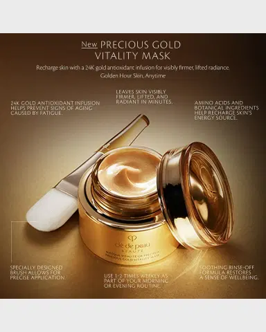 CLÉ DE PEAU BEAUTÉ Precious Gold Vitality Mask, 2.7 oz. | Thumbnail 4